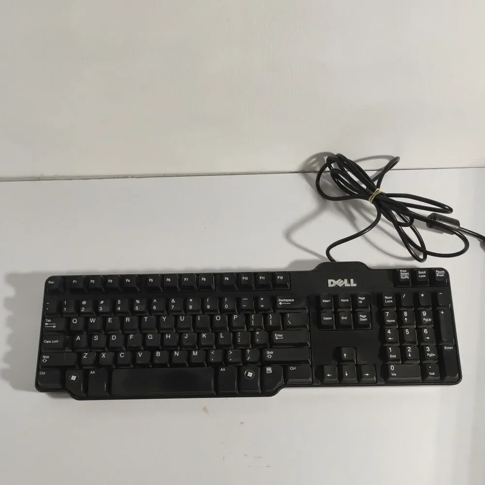 Dell Keyboard L100 USB Wired Black Standard 104 Key Genuine Tested & Clean